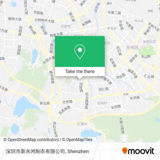 深圳市新永鸿制衣有限公司 map