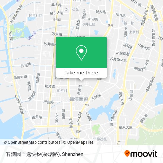 客满园自选快餐(桥塘路) map