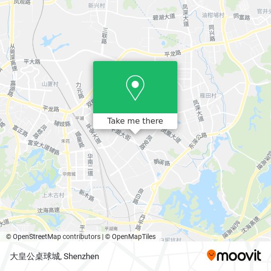 大皇公桌球城 map