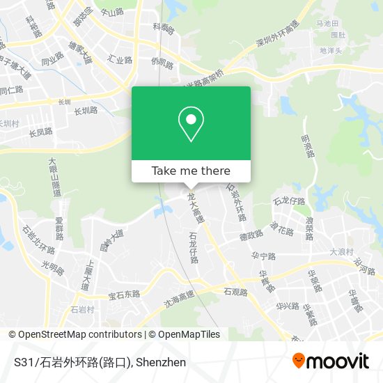 S31/石岩外环路(路口) map