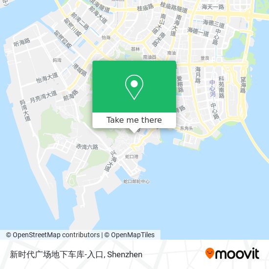 新时代广场地下车库-入口 map