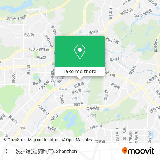 洁丰洗护馆(建新路店) map