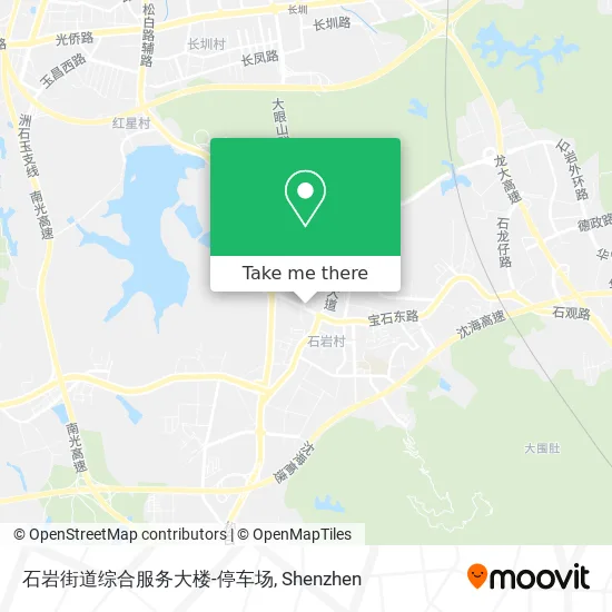 石岩街道综合服务大楼-停车场 map