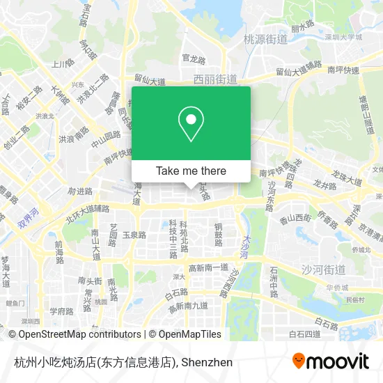 杭州小吃炖汤店(东方信息港店) map