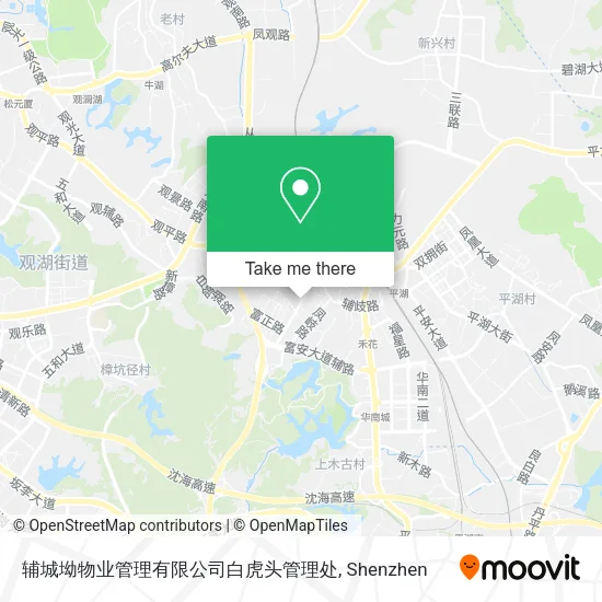 辅城坳物业管理有限公司白虎头管理处 map