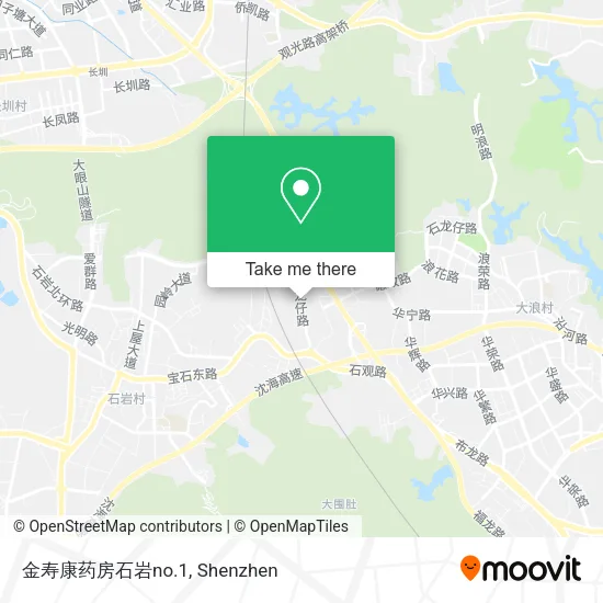 金寿康药房石岩no.1 map