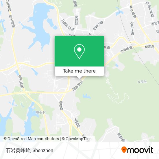 石岩黄峰岭 map