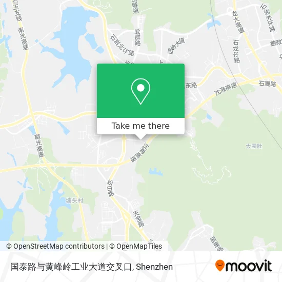 国泰路与黄峰岭工业大道交叉口 map