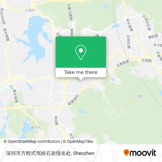 深圳市方程式驾校石岩报名处 map
