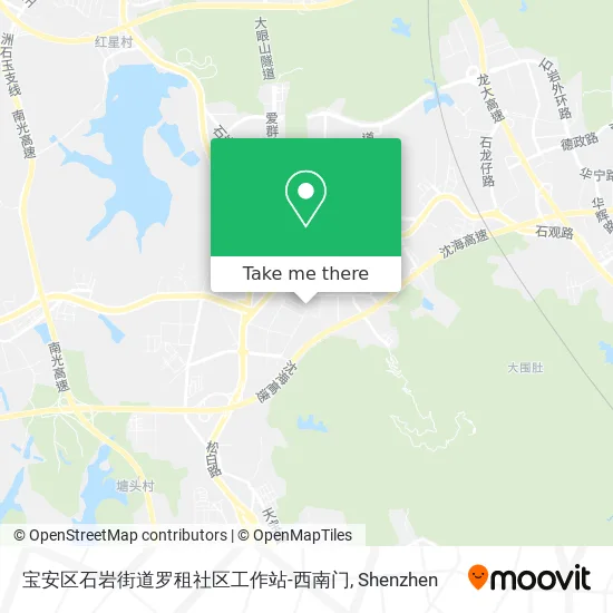 宝安区石岩街道罗租社区工作站-西南门 map