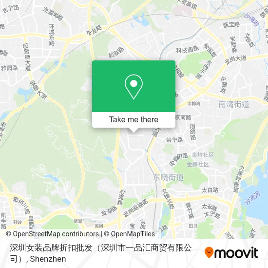 深圳女装品牌折扣批发（深圳市一品汇商贸有限公司） map
