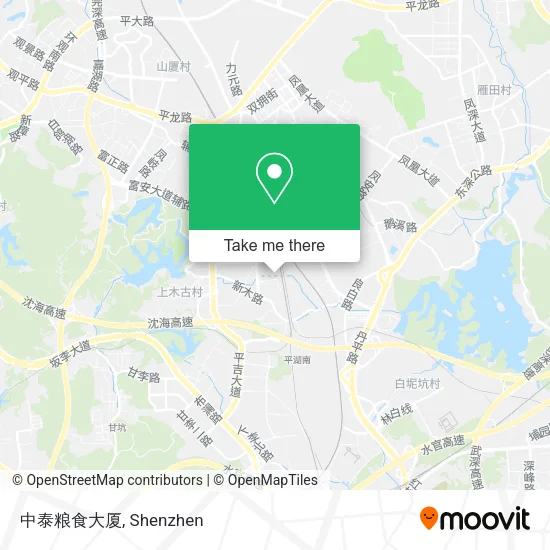 中泰粮食大厦 map