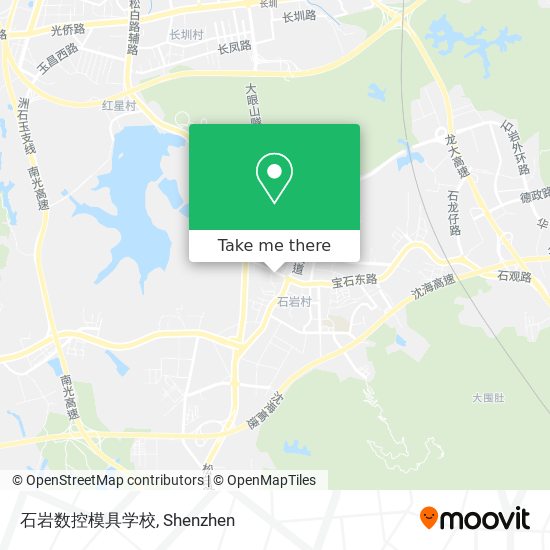 石岩数控模具学校 map