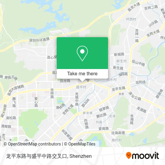 龙平东路与盛平中路交叉口 map
