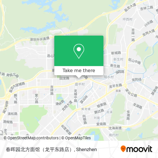 春晖园北方面馆（龙平东路店） map