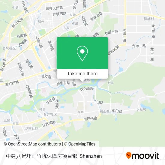 中建八局坪山竹坑保障房项目部 map