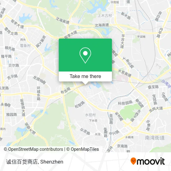 诚信百货商店 map