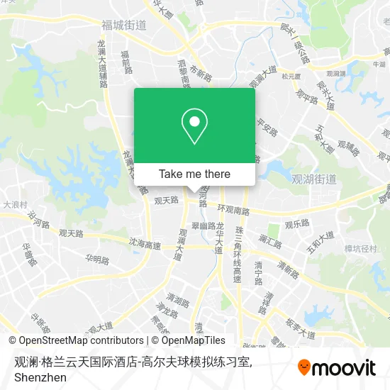 观澜·格兰云天国际酒店-高尔夫球模拟练习室 map