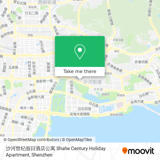 沙河世纪假日酒店公寓 Shahe Century Holiday Apartment map