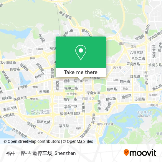 福中一路-占道停车场 map