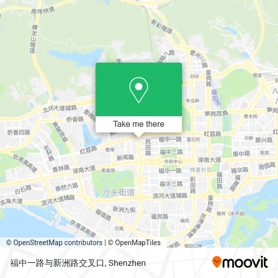 福中一路与新洲路交叉口 map
