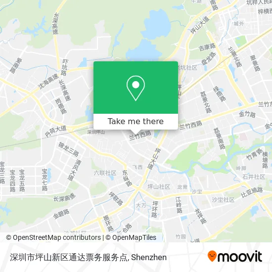 深圳市坪山新区通达票务服务点 map