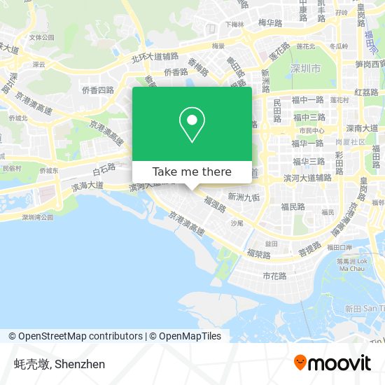 蚝壳墩 map