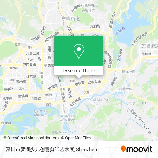 深圳市罗湖少儿创意剪纸艺术展 map
