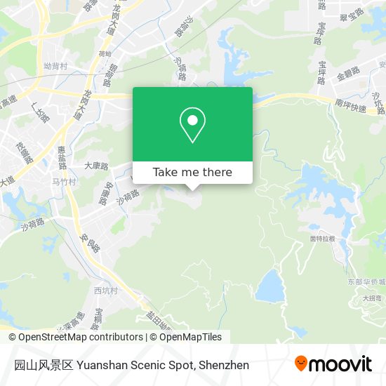 园山风景区 Yuanshan Scenic Spot map