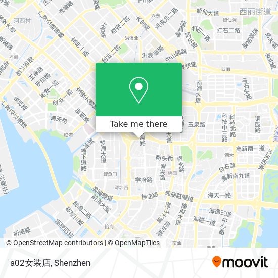 a02女装店 map