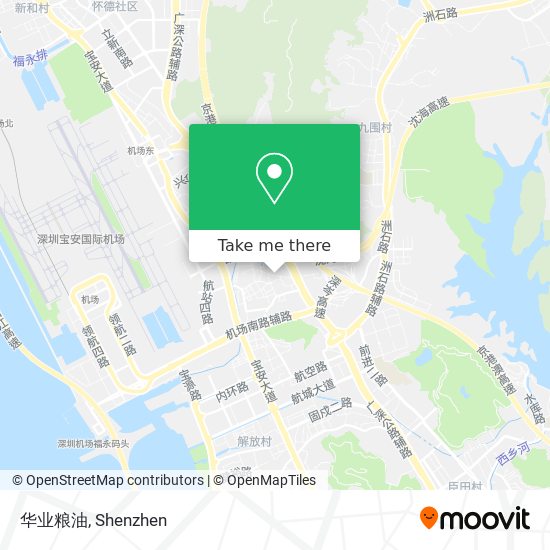 华业粮油 map
