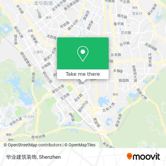 华业建筑装饰 map