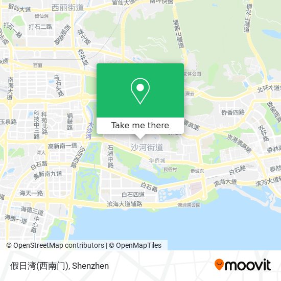 假日湾(西南门) map