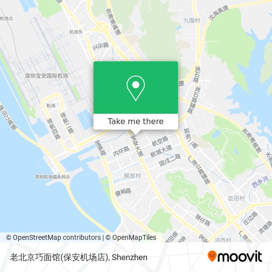 老北京巧面馆(保安机场店) map