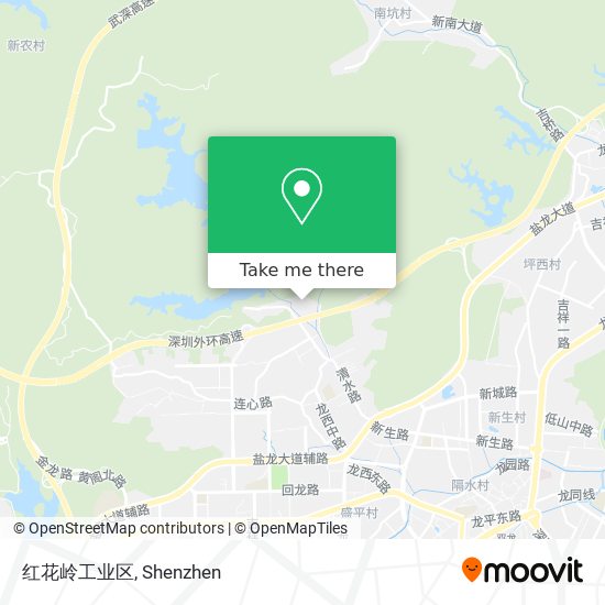 红花岭工业区 map