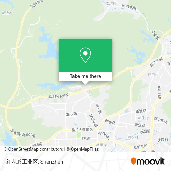 红花岭工业区 map