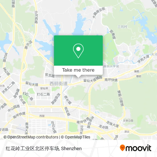 红花岭工业区北区停车场 map