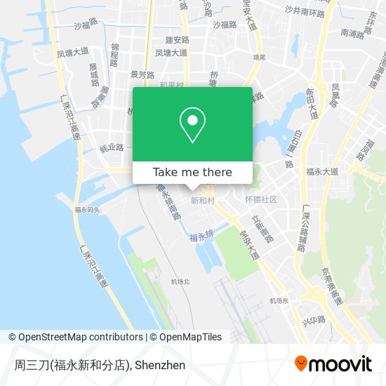 周三刀(福永新和分店) map
