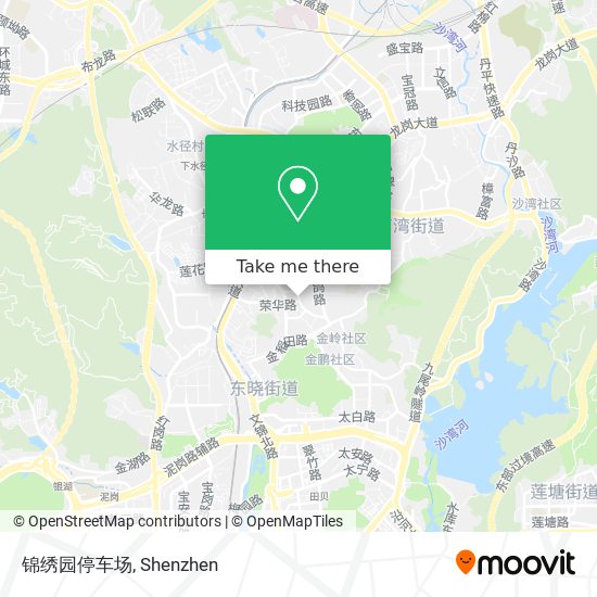 锦绣园停车场 map