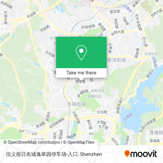 信义假日名城逸翠园停车场-入口 map