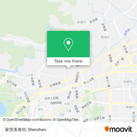 家荣美食街 map