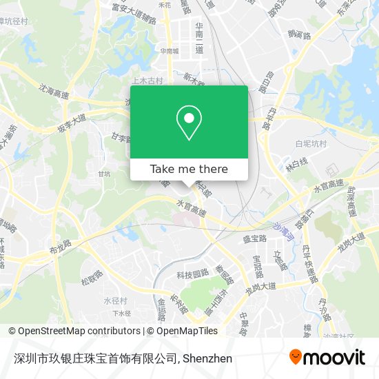 深圳市玖银庄珠宝首饰有限公司 map