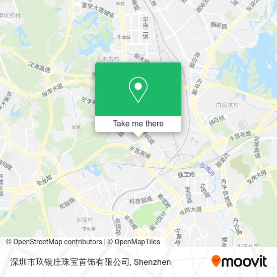 深圳市玖银庄珠宝首饰有限公司 map