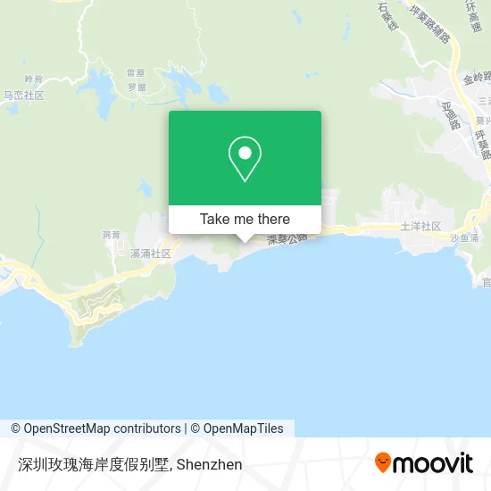 深圳玫瑰海岸度假别墅 map