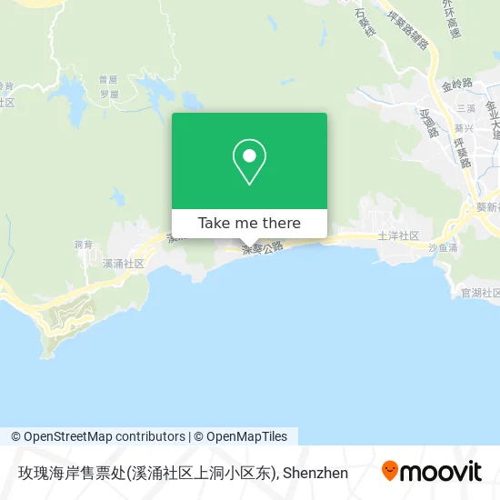 玫瑰海岸售票处(溪涌社区上洞小区东) map