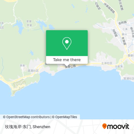 玫瑰海岸-东门 map