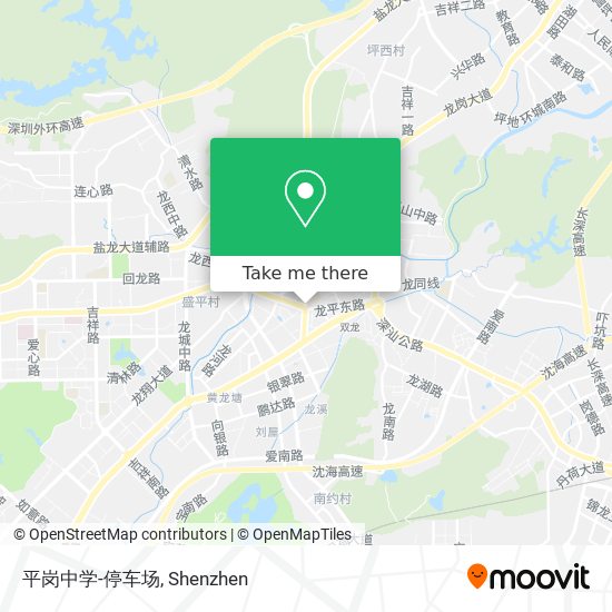 平岗中学-停车场 map