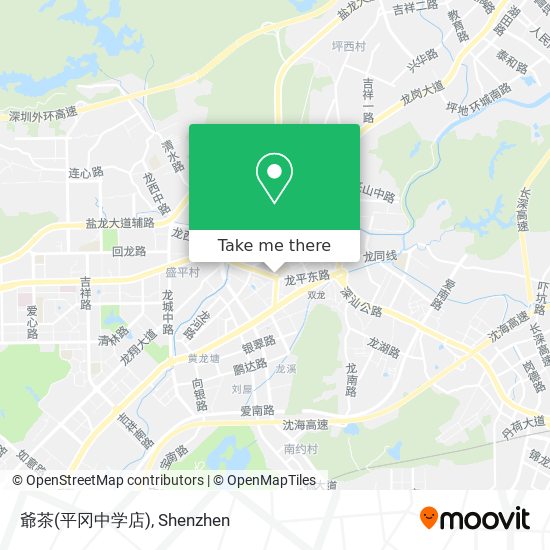 爺茶(平冈中学店) map