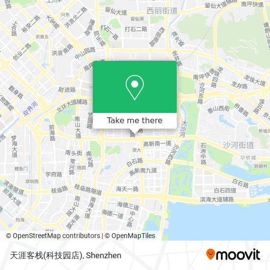 天涯客栈(科技园店) map