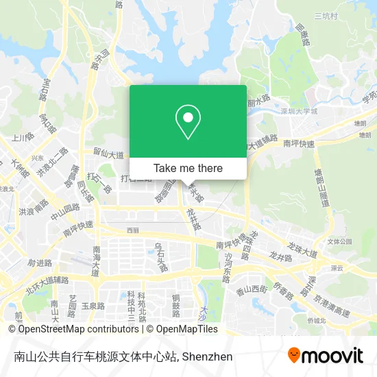 南山公共自行车桃源文体中心站 map